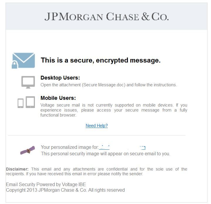 JP Morgan Chase Fake Email With Virus ScamWatch