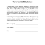 Letter Of Release Of Liability Template Examples Letter Template