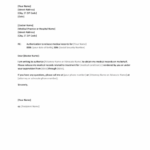 Letter To Doctor Authorizing Release Of Medical Records Templates