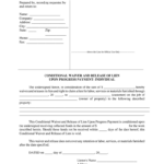 Lien Release Form Fill Online Printable Fillable Blank PdfFiller