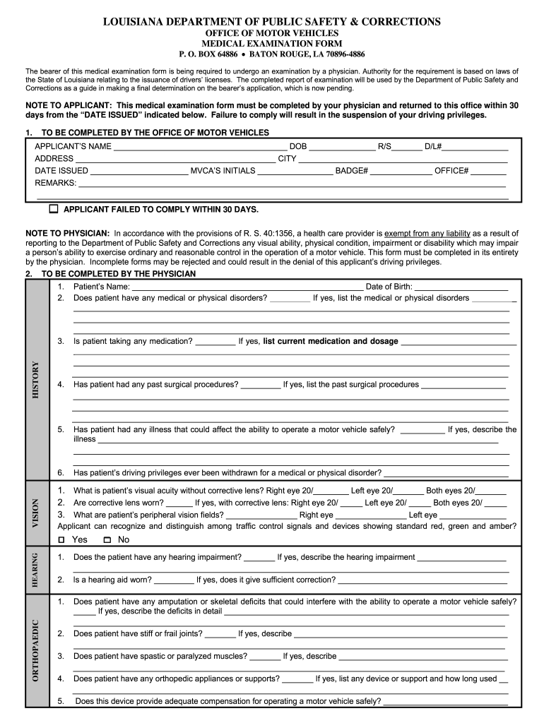 Louisiana Dmv Forms Fill Online Printable Fillable Blank PdfFiller