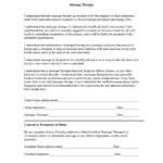 Massage Cabinet Client Release Form In Word And Pdf Formats