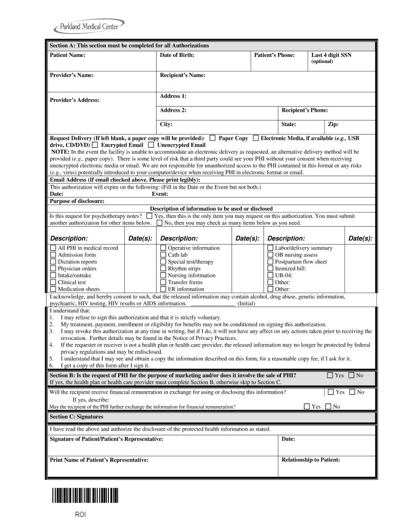 Medical Center Release Form Fill Online Printable Fillable Blank