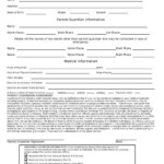 Medical Information And Release Form Georgia 4 H