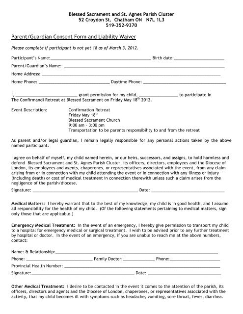 Medical Liability Waiver Template PDF Template