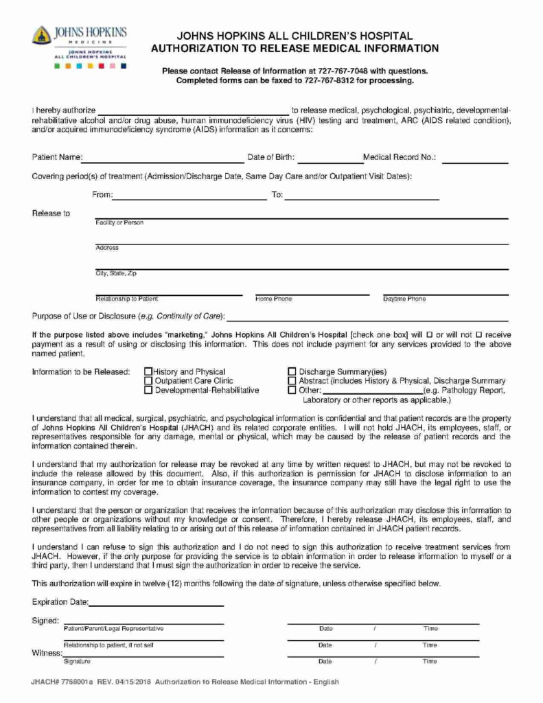 Medical Record Release Form Beautiful Download Medical Records Release 