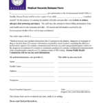 Medical Records Release Form In Word And Pdf Formats