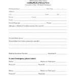 Medical Release Form For Adults Templates Free Printable