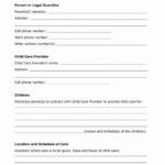Medical Release Form For Babysitter Elegant Free Printable Pdf Format