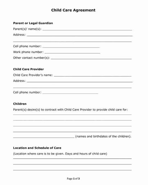 Medical Release Form For Babysitter Elegant Free Printable Pdf Format