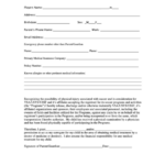 Medical Release Form Soccer Printable Pdf Download