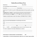 Medical Release Form Template Unique 7 Blank Medical Records Release