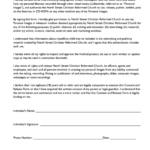 North Street Christian Reformed Church Photo Release Consent Form