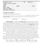 Parental Consent And Liability Release Form Templates At