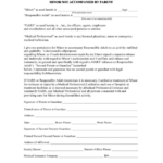 Parental guardian Permission And Medical Release Printable Pdf Download