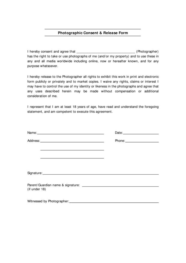 Photography Release Form How To Create A Photography Release Form 