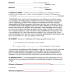 Release Of Liability Form Car Sale Template Vehicle History Recall