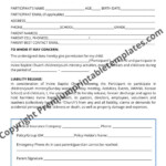 Release Of Liability Form Editable PDF Form School Forms