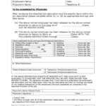 Return To Work Medical Form 2 Free Templates In PDF Word Excel Download