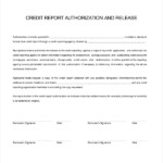Sample Credit Check Release Form 7 Examples In Word PDF
