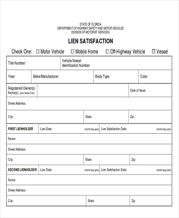 Sample DMV Release Form 10 Examples In Word PDF