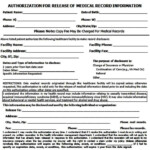 Sample Medical Records Release Form Medical Records Medical Records