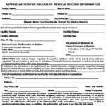 Sample Medical Records Release Form Medical Records Medical Records