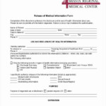 Sample Medical Release Forms New Sample Release Of Information Form 12