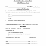 Sample Release Of Information Form 5 Free Templates In Pdf Word