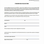 Standard Media Release Form Template Beautiful Release Form Templates