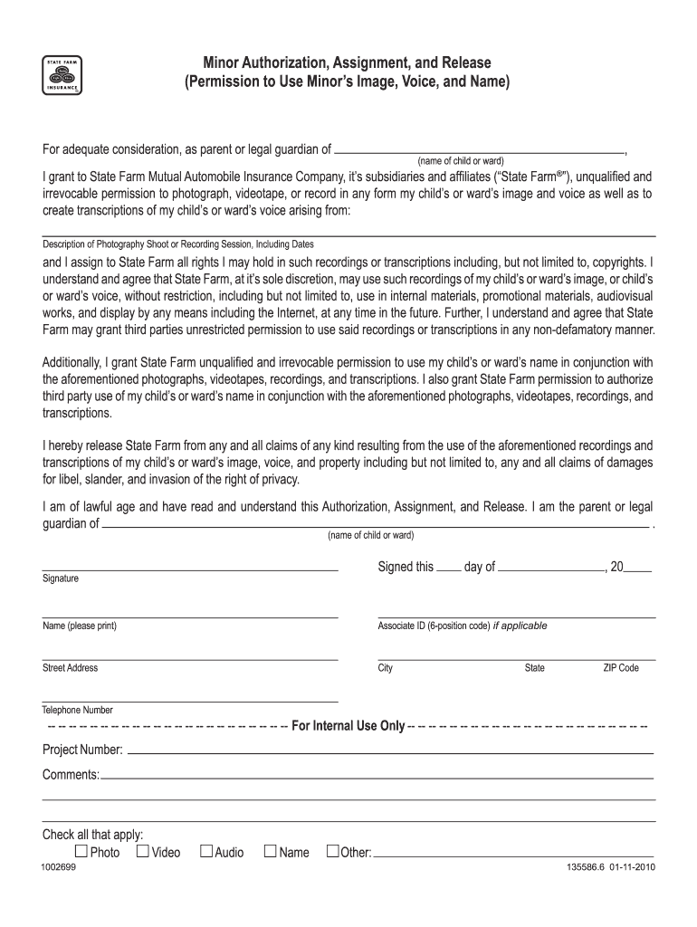 State Farm Assignment Of Benefits Form Fill Online Printable