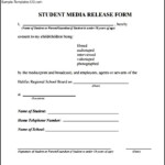 Student Media Release Form Sample Templates