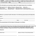 Texas Medical Records Release Form Download Free Printable Blank Legal