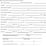 Texas Youth Medical Release Form For Player Download Free Printable