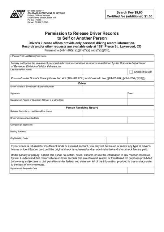 Top 8 Colorado Dmv Forms And Templates Free To Download In PDF Format