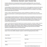 Treatment Liability Release Form Sorella Resources