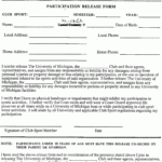 Waiver Release Form Free Printable Documents