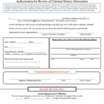 2019 2023 AR Authorization For Review Of Criminal History Information