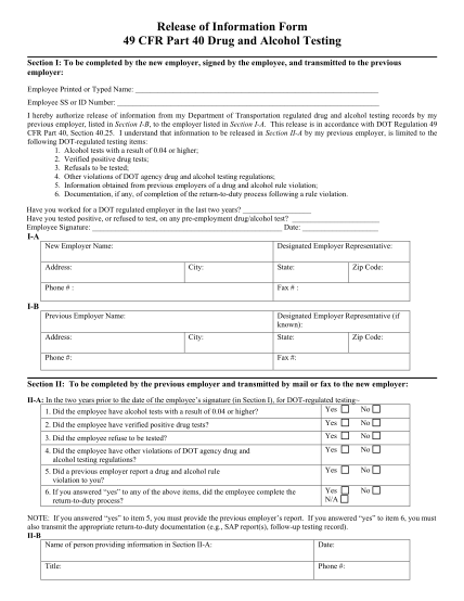 23 Dot Medical Release Form Page 2 Free To Edit Download Print 