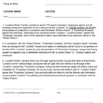 25 Free Location Release Forms Waiver Of Liability Word PDF