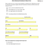401k Waiver Form Fill Online Printable Fillable Blank PdfFiller