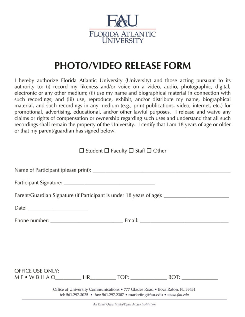 53 FREE Photo Release Form Templates Word PDF Template Lab