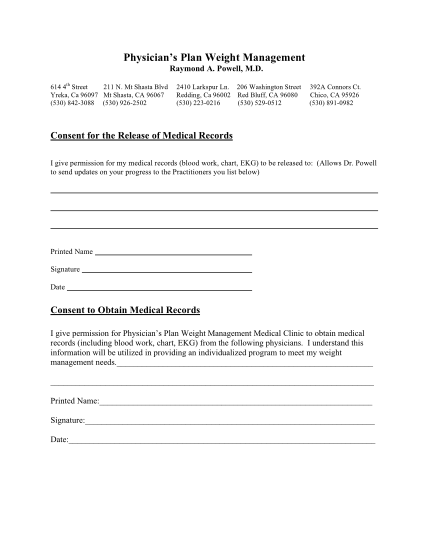 75 Blank Medical Records Release Form Page 3 Free To Edit Download 