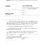 Alabama Release Of Lien Form Free Downloadable Template