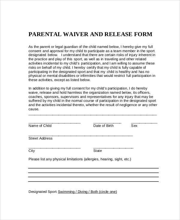 Amp pinterest In Action Parenting Consent Forms Templates