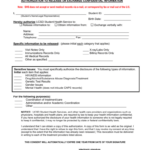 Authorization For Release Of Health Information Form