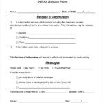 Authorization For Release Of Health Information Pursuant To Hipaa Form