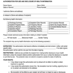 AUTHORIZATION FOR USE AND DISCLOSURE OF HEALTH INFORMATION Release Of