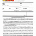 Auto Body Shop Forms Awesome Repair Authorization Form Butchs Auto