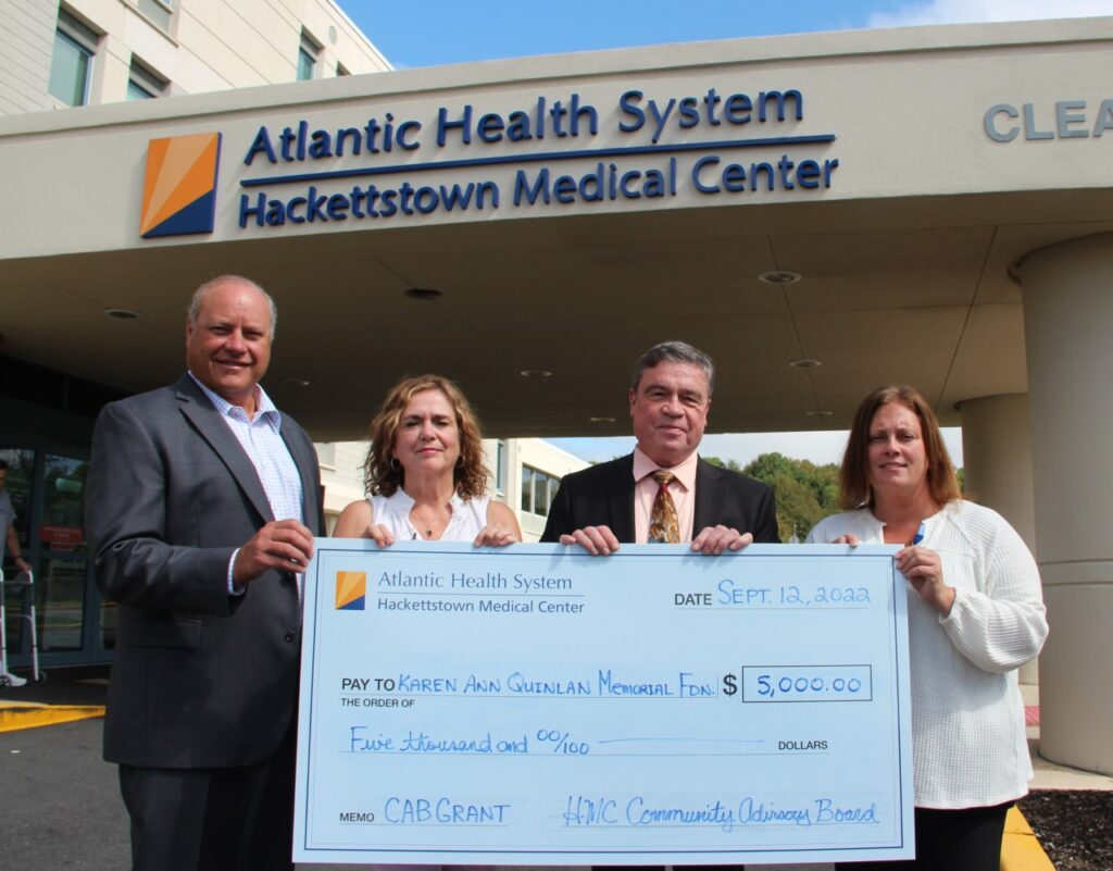 Bereavement Center Receives Hackettstown Medical Center CAB Grant 